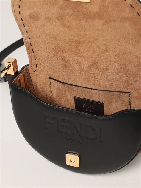 borse fendi nere a tracolla|Borse e pochette per Donna .